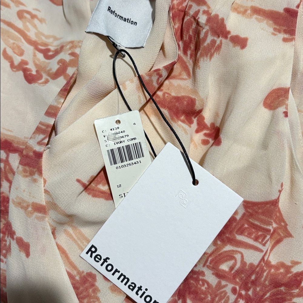 Reformation Anthropologie Farah Sleeveless V-Neck Midi NWT $270 - Picture 3 of 3